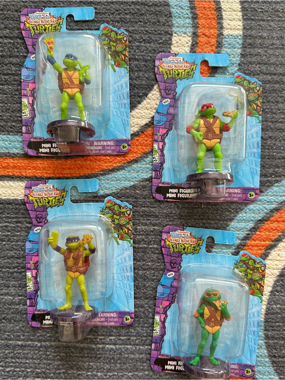 Teenage Mutant Ninja Turtles Mini Figure Set of 4